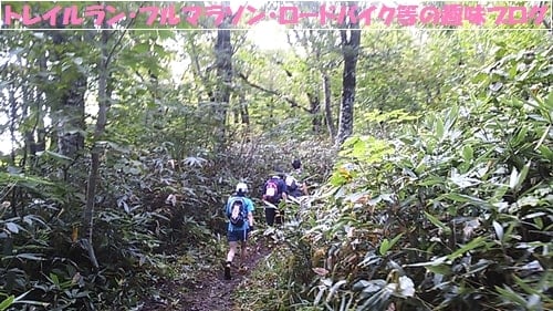 仙台泉ヶ岳トレイルラン２０１５山岳地帯を進むトレイルランナー達。