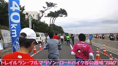 湘南国際マラソン２０１５を走る湘南国際マラソン２０１５Teamジェーンの女性ランナーがゴール目前を走る。