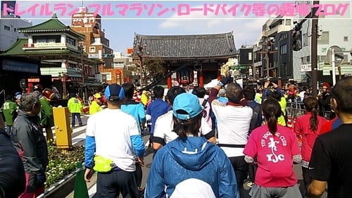 東京マラソン２０１６築地・台場ガンダム・有明テニスの森を走る。