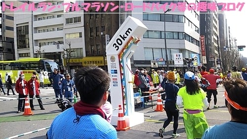 東京マラソン２０１６築地・台場ガンダム・有明テニスの森を走る。