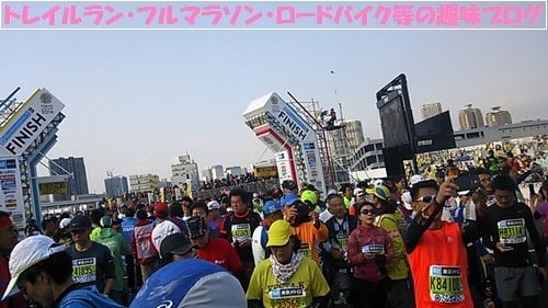東京マラソン２０１６築地・台場ガンダム・有明テニスの森を走る。