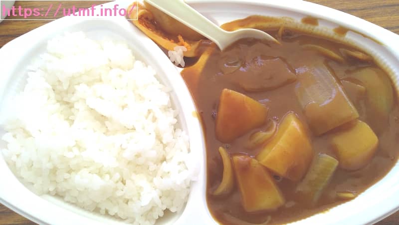 ツールド東北・神割崎でのカレーライス。