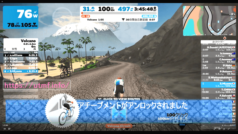 Zwift experience value