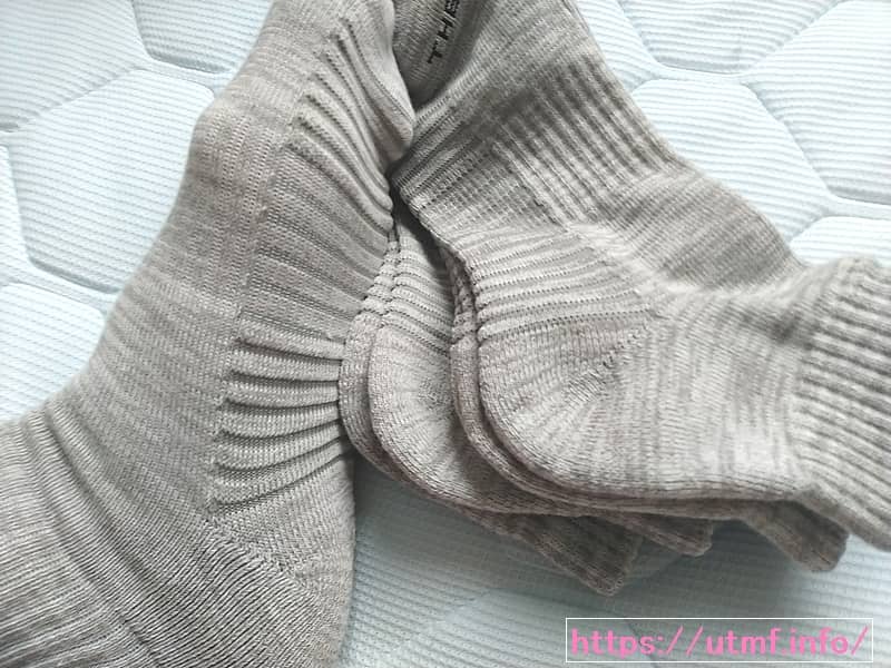 North Face and Salomon running socks