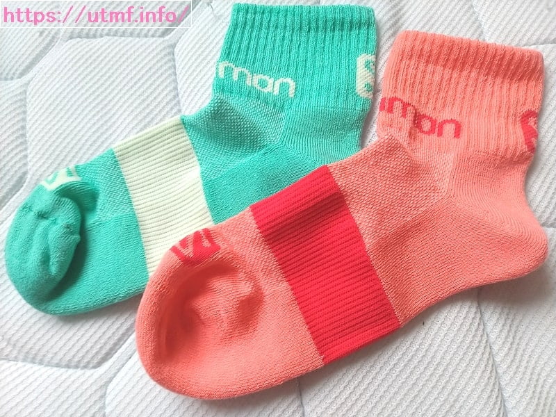 North Face and Salomon running socks