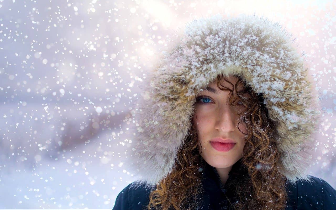 Winter mountain climbing