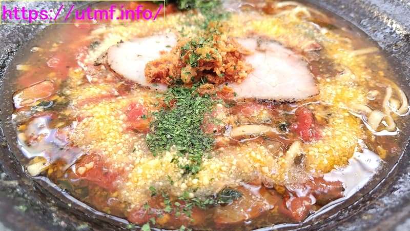 tomato cheese ramen lunch