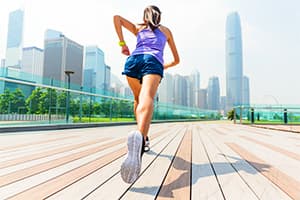 Woman running a full marathon1