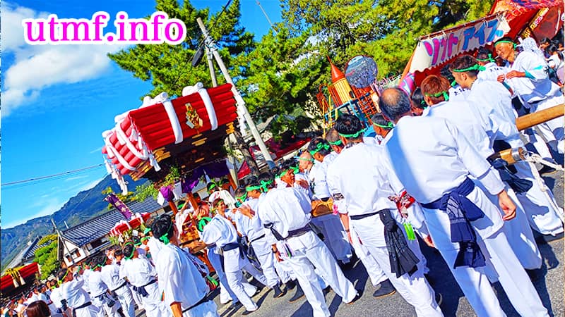 香川県小豆島の祭り。