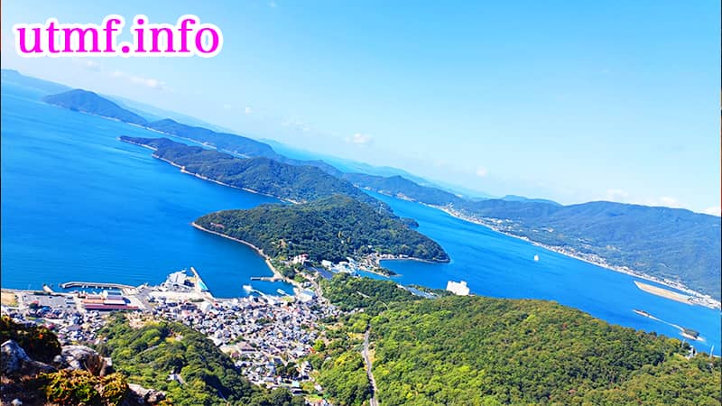 碁石山から見る海の景色。