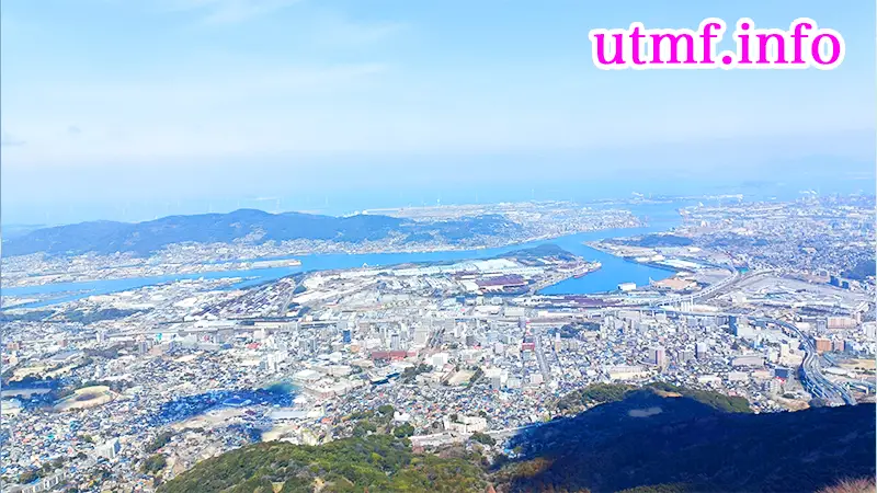 皿倉山、昼間の景色