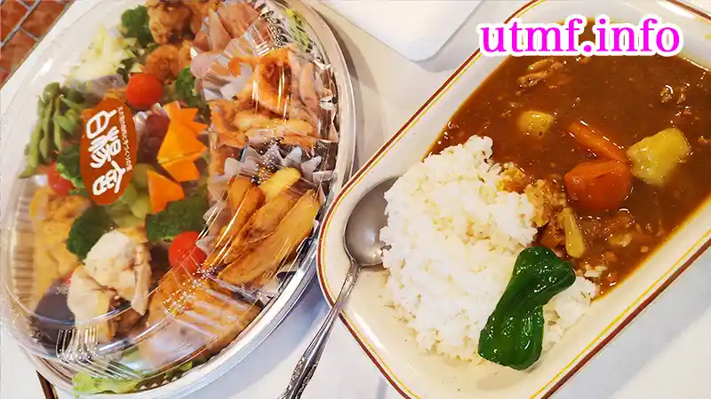 カレーライスとオードブル